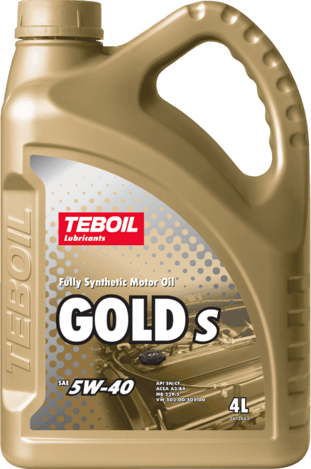 Моторное масло Teboil GOLD S 5W-40 4 литра