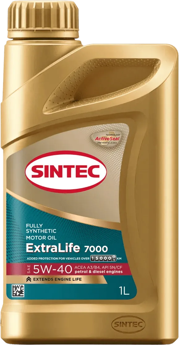 Моторное масло SINTEC EXTRALIFE 7000 5W-40 1 литр Моторное масло SINTEC EXTRALIFE 7000 5W-40 1 литр