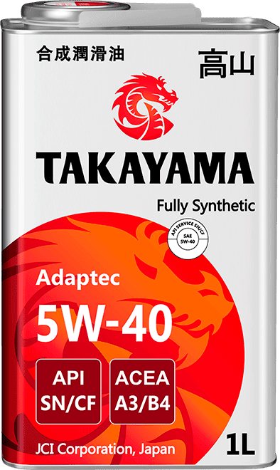 Моторное масло TAKAYAMA ADAPTEC 5W-40 1 литр