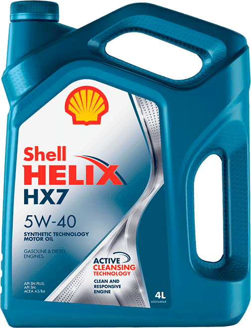 Моторное масло SHELL Helix HX7 5W-40 4 литра