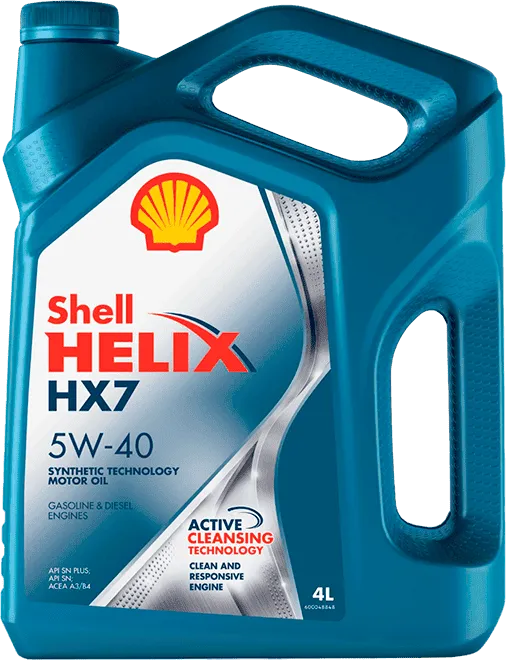 Моторное масло SHELL Helix HX7 5W-40 4 литра