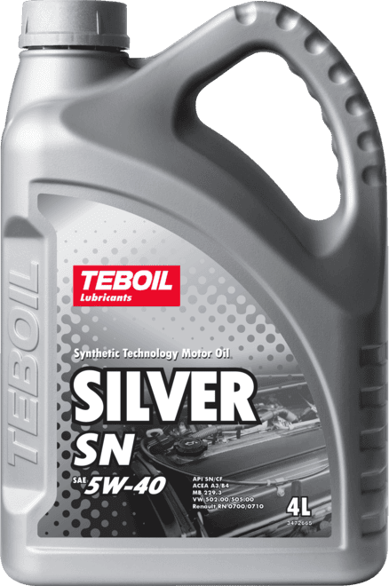 Моторное масло Teboil Silver SN 5W-40 4 литра