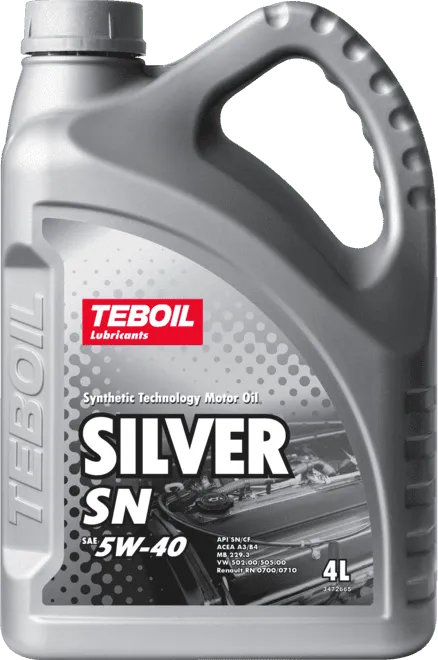 Моторное масло Teboil Silver SN 5W-40 4 литра Моторное масло Teboil Silver SN 5W-40 4 литра