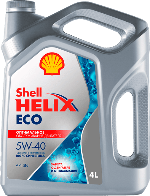 Моторное масло SHELL Helix ECO 5W-40 4 литра