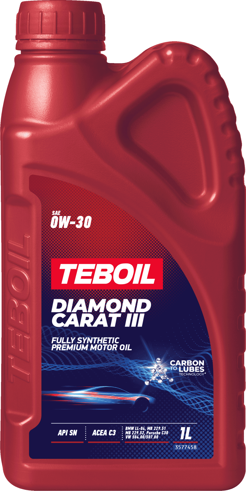 Моторное масло Teboil DIAMOND CARAT III 0W-30 1 литр