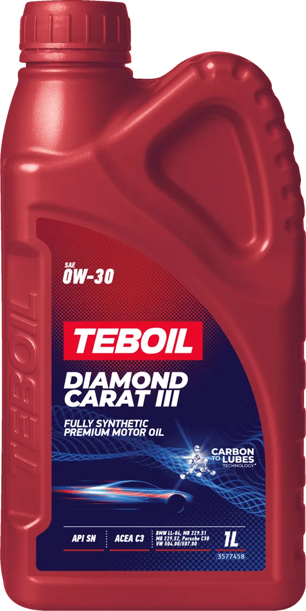 Моторное масло Teboil DIAMOND CARAT III 0W-30 1 литр Моторное масло Teboil DIAMOND CARAT III 0W-30 1 литр
