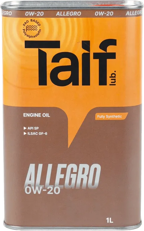 Моторное масло Taif Allegro 0W-20 1 литр Моторное масло Taif Allegro 0W-20 1 литр