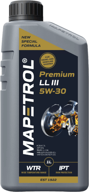 Моторное масло Mapetrol PREMIUM LL III 5W-30 1 литр