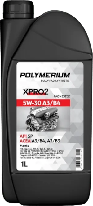 Моторное масло Polymerium XPRO2 5W-30 1 литр Моторное масло Polymerium XPRO2 5W-30 1 литр