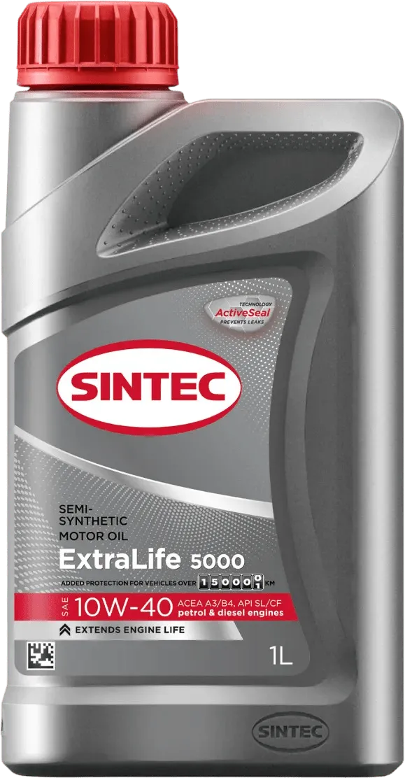 Моторное масло SINTEC EXTRALIFE 5000 10W-40 1 литр Моторное масло SINTEC EXTRALIFE 5000 10W-40 1 литр