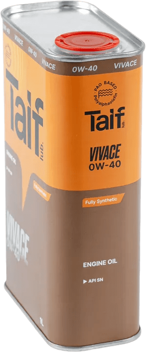 Моторное масло Taif Vivace 0W-40 1 литр