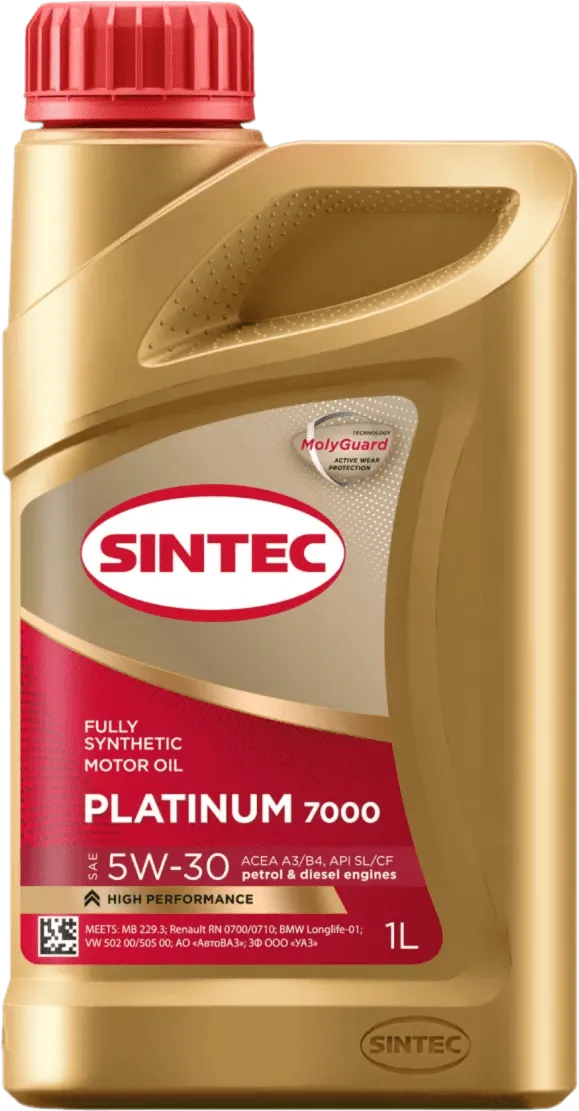 Моторное масло SINTEC PLATINUM 7000 5W-30 1 литр