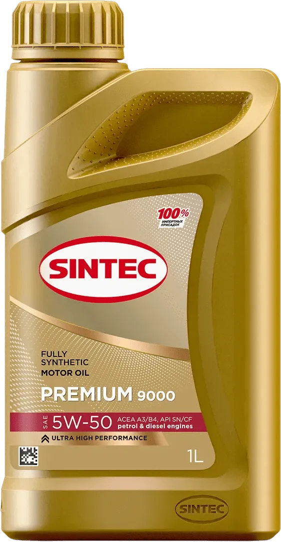 Моторное масло SINTEC PREMIUM 9000 5W-50 1 литр