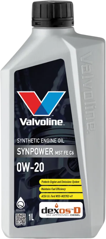 Моторное масло Valvoline SynPower MST FE 0W-20 1 литр