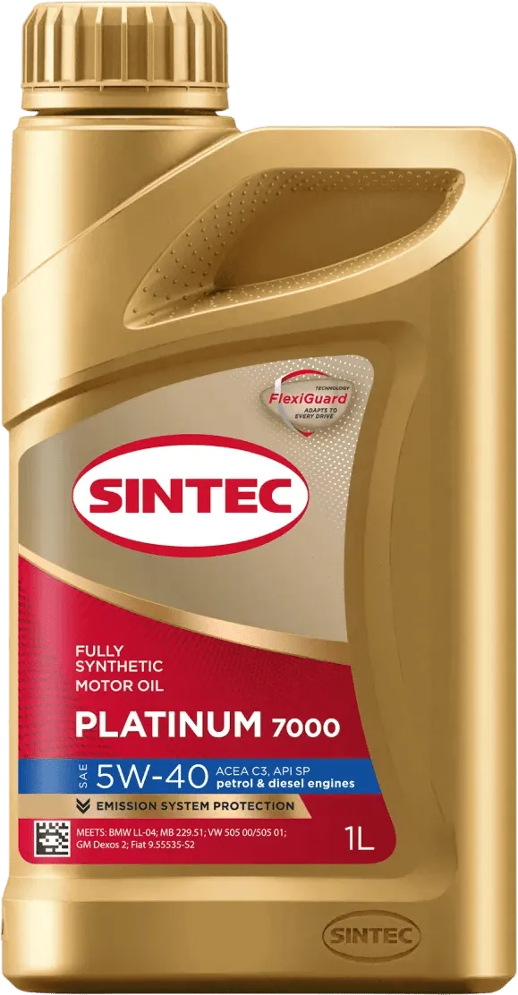 Моторное масло SINTEC PLATINUM 7000 5W-40 1 литр