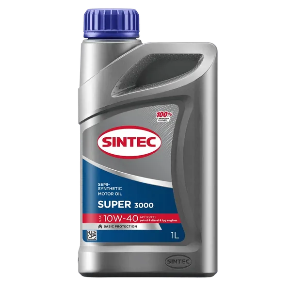 Моторное масло SINTEC SUPER 3000 10W-40 1 литр Моторное масло SINTEC SUPER 3000 10W-40 1 литр