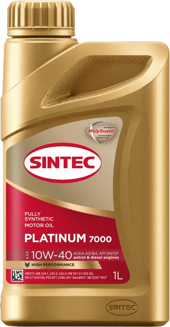 Моторное масло SINTEC Platinum 7000 10W-40 1 литр