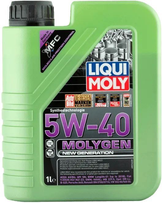 Моторное масло LIQUI MOLY Molygen New Generation 5W-40 1 литр Моторное масло LIQUI MOLY Molygen New Generation 5W-40 1 литр