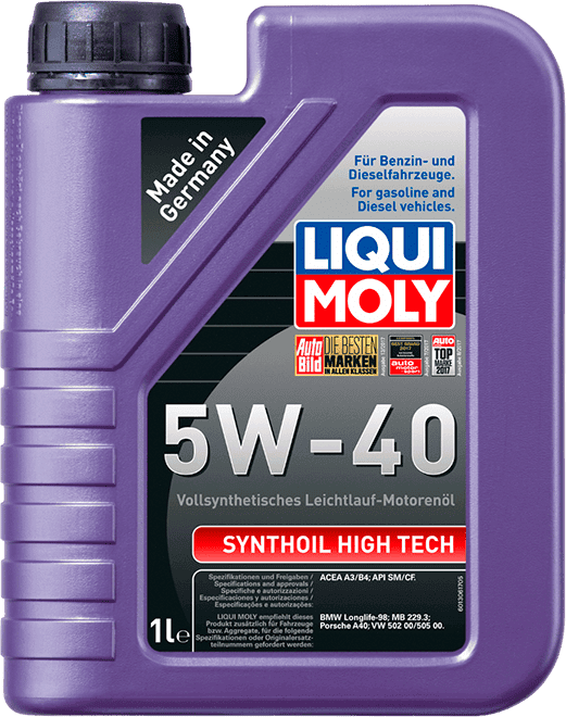 Моторное масло LIQUI MOLY Synthoil High Tech 5W-40 1 литр