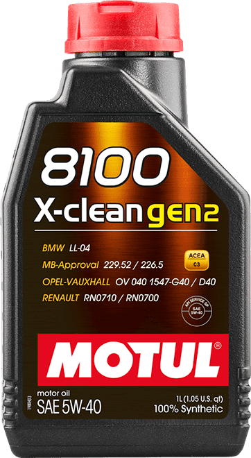 Моторное масло Motul 8100 X-CLEAN GEN2 5W-40 1 литр