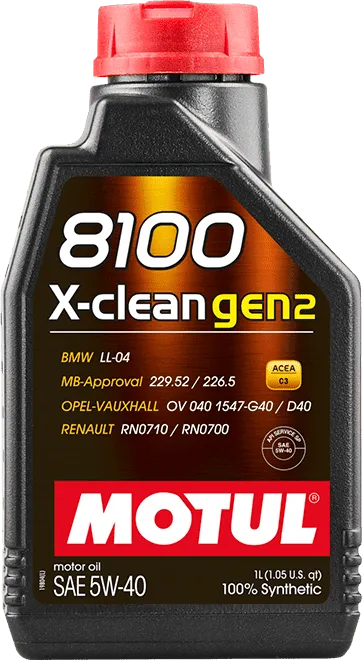 Моторное масло Motul 8100 X-CLEAN GEN2 5W-40 1 литр