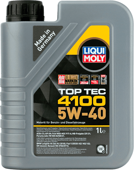 Моторное масло LIQUI MOLY Top Tec 4100 5W-40 1 литр