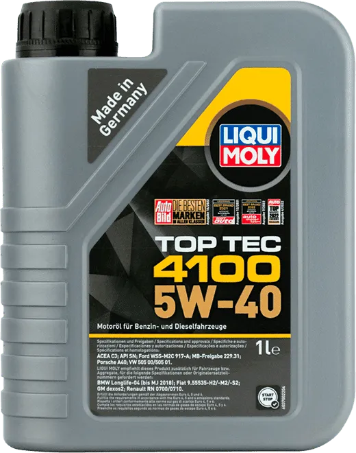 Моторное масло LIQUI MOLY Top Tec 4100 5W-40 1 литр Моторное масло LIQUI MOLY Top Tec 4100 5W-40 1 литр