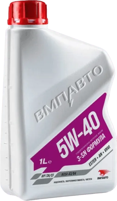 Моторное масло ВМПАВТО 3-SN Формула 5W-40 1 литр Моторное масло ВМПАВТО 3-SN Формула 5W-40 1 литр