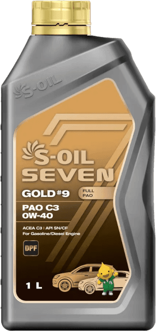 Моторное масло S-Oil Seven Gold #9 0W-40 1 литр