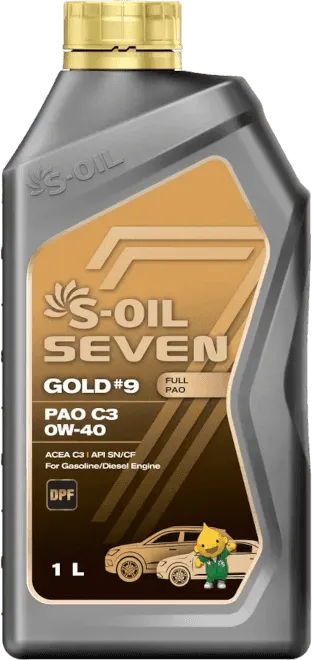 Моторное масло S-Oil Seven Gold #9 0W-40 1 литр