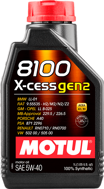 Моторное масло Motul 8100 X-CESS GEN2 5W-40 1 литр