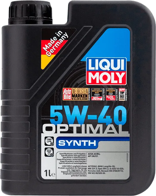 Моторное масло LIQUI MOLY Optimal Synth 5W-40 1 литр