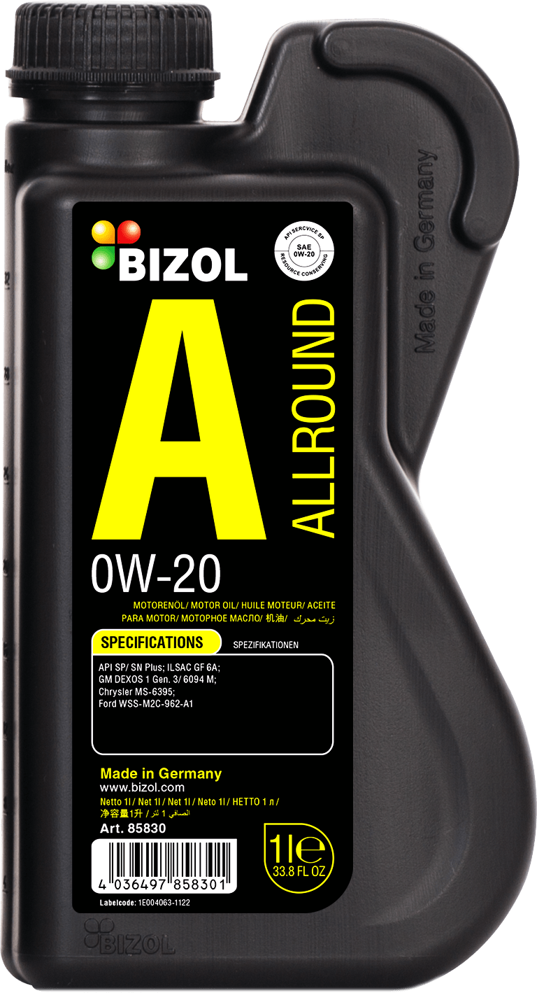 Моторное масло Bizol Allround 0W-20 1 литр