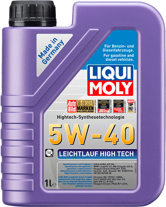 Моторное масло LIQUI MOLY Leichtlauf High Tech 5W-40 1 литр