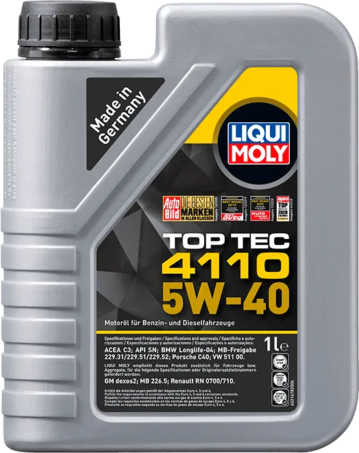 Моторное масло LIQUI MOLY Top Tec 4110 5W-40 1 литр Моторное масло LIQUI MOLY Top Tec 4110 5W-40 1 литр