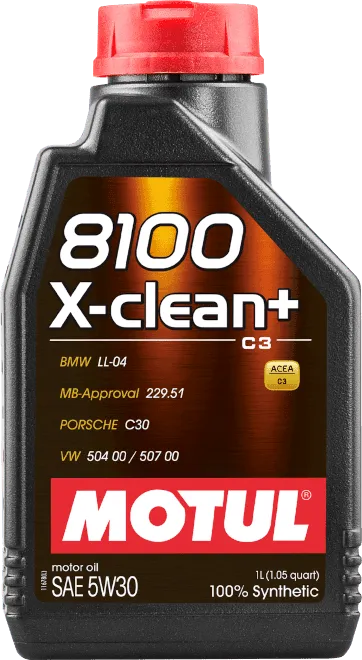 Моторное масло Motul 8100 X-CLEAN+ 5W-30 1 литр