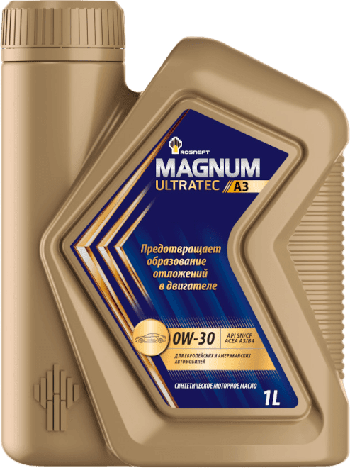 Моторное масло Rosneft Magnum Ultratec A3 0W-30 1 литр