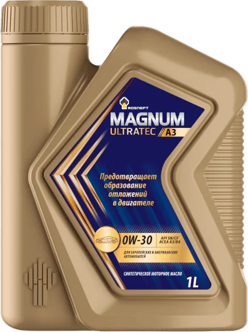 Моторное масло Rosneft Magnum Ultratec A3 0W-30 1 литр Моторное масло Rosneft Magnum Ultratec A3 0W-30 1 литр