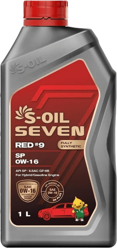 Моторное масло S-Oil Seven Red #9 0W-16 1 литр