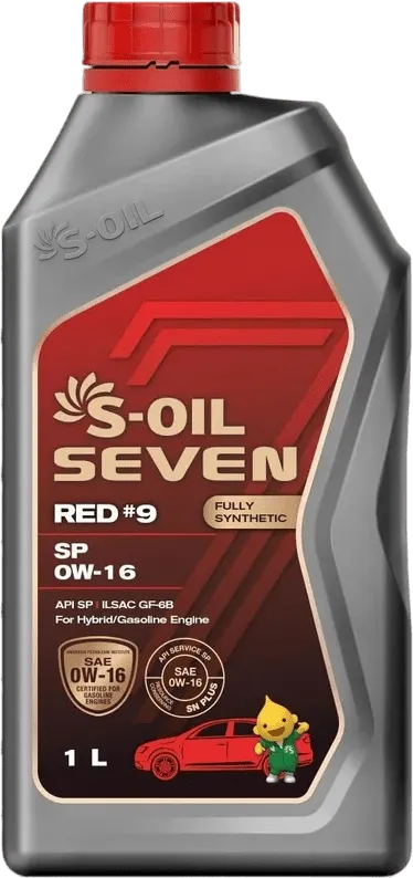 Моторное масло S-Oil Seven Red #9 0W-16 1 литр