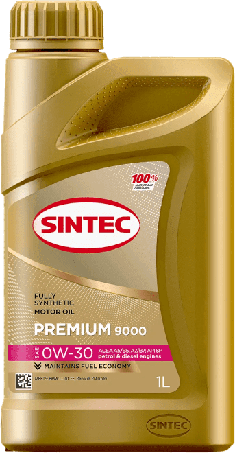 Моторное масло SINTEC Premium 9000 0W-30 1 литр