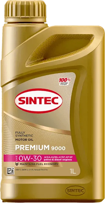 Моторное масло SINTEC Premium 9000 0W-30 1 литр