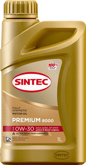 Моторное масло SINTEC Premium 9000 0W-30 1 литр