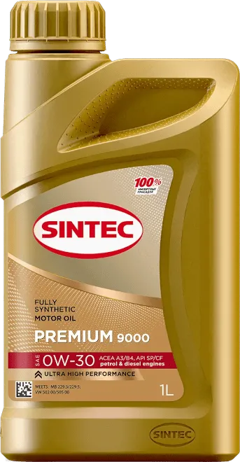 Моторное масло SINTEC Premium 9000 0W-30 1 литр