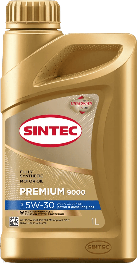 Моторное масло SINTEC Premium 9000 5W-30 1 литр