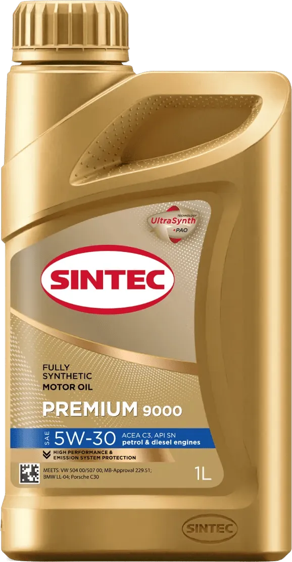 Моторное масло SINTEC Premium 9000 5W-30 1 литр