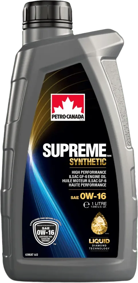 Моторное масло Petro-Canada Supreme Syntetic 0W-16 1 литр