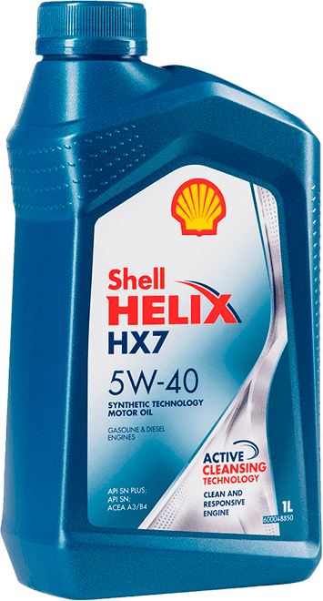 Моторное масло SHELL Helix HX7 5W-40 1 литр