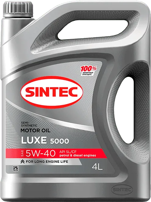 Моторное масло SINTEC LUXE 5000 5W-40 4 литра Моторное масло SINTEC LUXE 5000 5W-40 4 литра