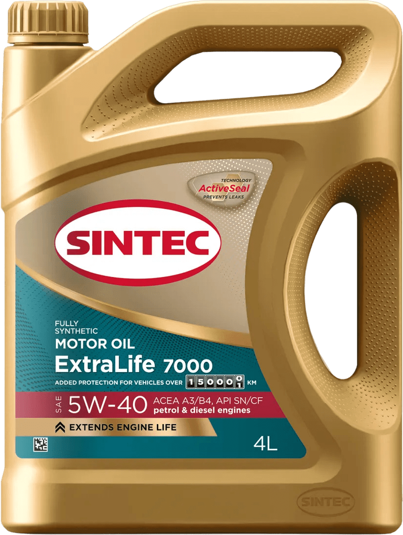 Моторное масло SINTEC EXTRALIFE 7000 5W-40 4 литра